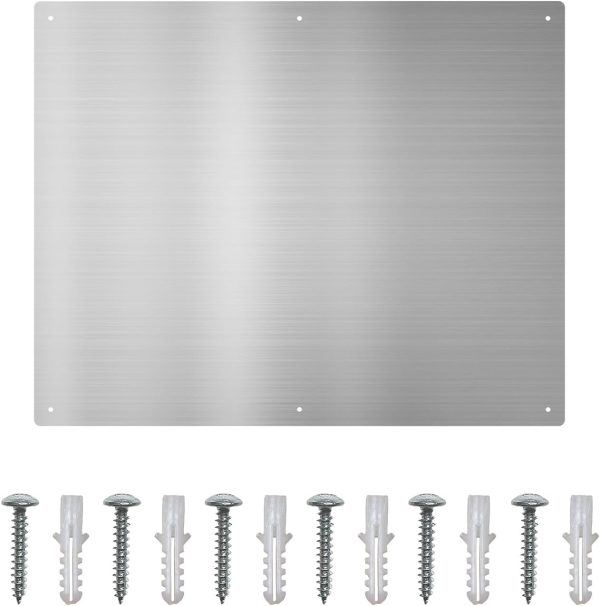 IKTCH 24 x 30 Inch Stainless Steel Backsplash, Stove Backsplash Protector for Wall, Range Hood Wall Shield, Pre Drilled Holes for Easy Installation