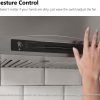 IKTCH 30-inch Wall Mount Range Hood & Stainless Steel Backsplash, 900 CFM Ducted/Ductless Convertible, Kitchen Chimney Vent Stainless Steel with Gesture Sensing & Touch Control Switch Panel