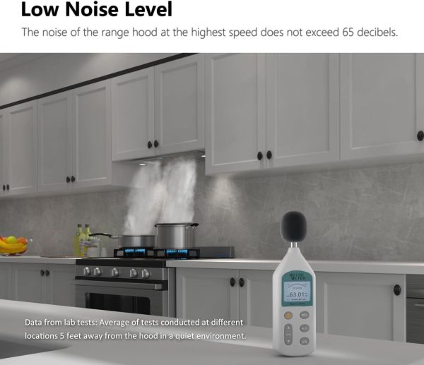 IKTCH 30 inch Built-in/Insert Range Hood 900 CFM, Ducted/Ductless Convertible Duct, Stainless Steel Kitchen Vent Hood with 4 Speed Gesture Sensing&Touch Control Panel(IKB01-30)